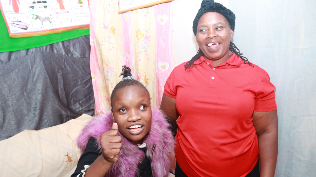 Stella Akinyi(left) and her mother Agnes Mokeira(right)